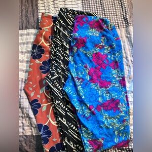 3 pair LuLaRoe leggings